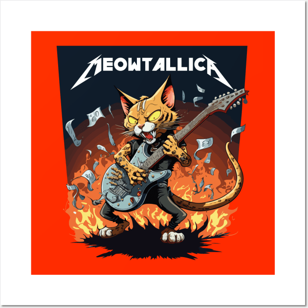 Meowtallica 3 Wall Art by vectrus